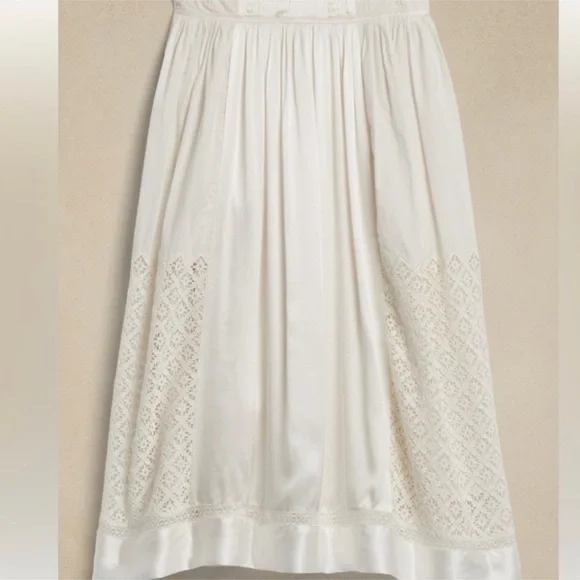 NWT Banana Republic Clover Mixed Media Skirt - Picture 3 of 8